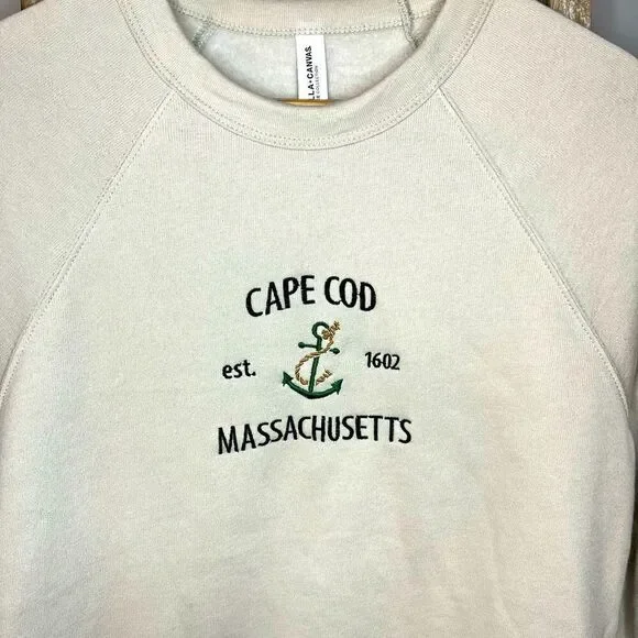 Cape Cod Embroidered Crew Pullover - Picture 3 of 3